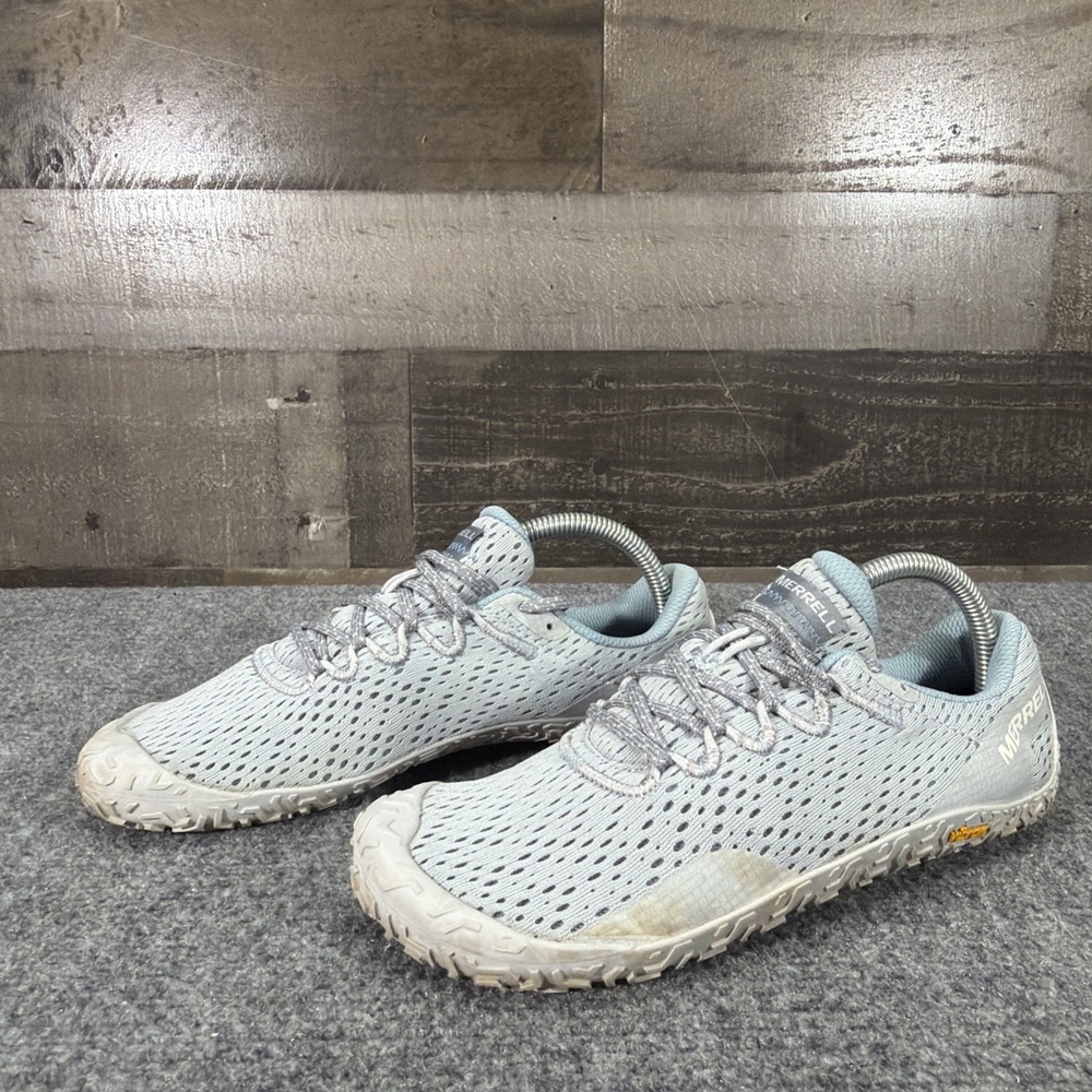 Merrell Vapor Glove 6 Trail Shoes Womens 8 Blue Running Barefoot Vibram Sneakers